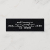 Spanisch Sprachlehrer-Visitenkarte mit geringem Sp Mini Visitenkarte (Rückseite)