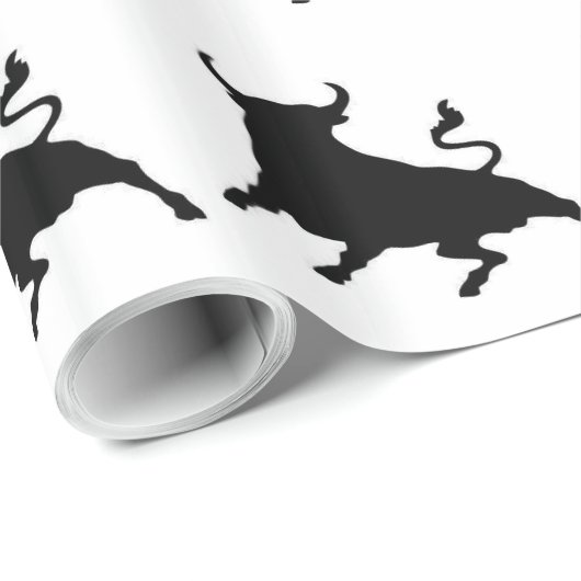 Spanisch Stier Geschenkpapier (Rolleneckpunkt)