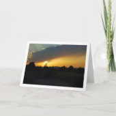 Spanisch Sunset Landschaft Karte (Vorderseite)