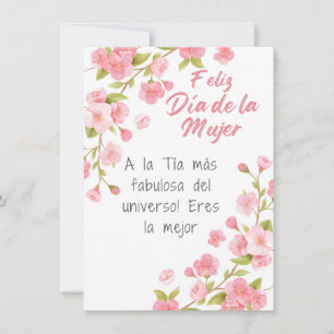 Spanisch - Tante Happy Women's Day Card Feiertagskarte