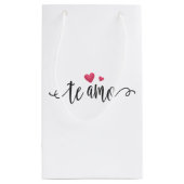 Spanisch Te Amo I Liebe You Valentine | Geschenktü Kleine Geschenktüte (Rückseite)