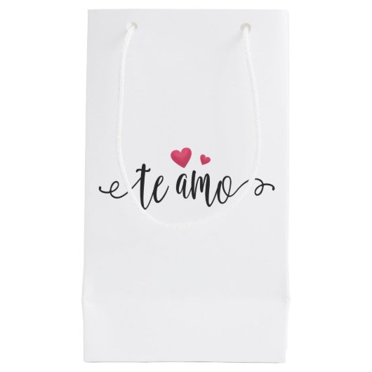 Spanisch Te Amo I Liebe You Valentine | Geschenktü Kleine Geschenktüte (Vorderseite)