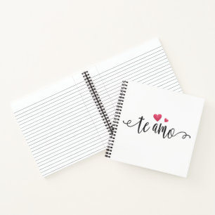 Spanisch Te Amo I Liebe You Valentine Notebook Notizblock