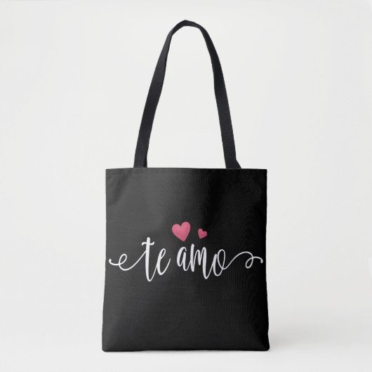 Spanisch Te Amo I Liebe You Valentine | Tragetasch Tasche (Vorderseite)