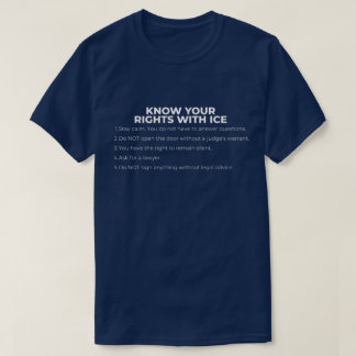 Spanisch und Englisch Kennt eure Rechte ICE T-Shirt