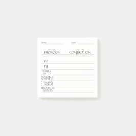 Spanisch | Verbs Conjugation Practice Post-it Klebezettel