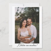 Spanisch Vibrany Floral Wedding Engagement Party Einladung (Rückseite)