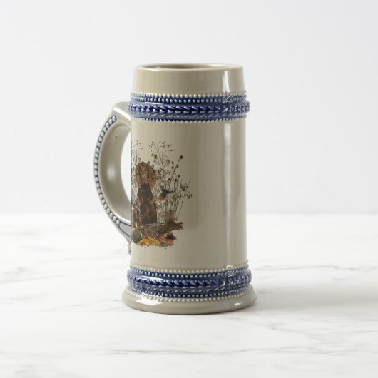 Spanisch, Wachtelhund Bierglas (Vorderseite Links)