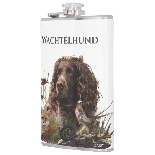 Spanisch, Wachtelhund Flachmann (Links)