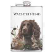 Spanisch, Wachtelhund Flachmann (Vorderseite)