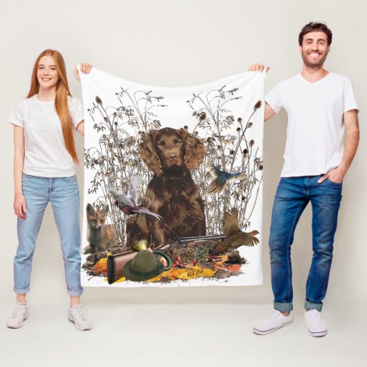 Spanisch, Wachtelhund Fleecedecke (Beispiel)