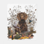 Spanisch, Wachtelhund Fleecedecke (Vorderseite)