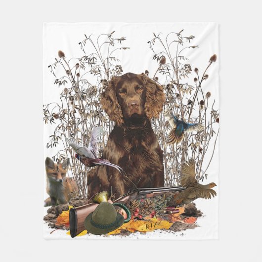 Spanisch, Wachtelhund Fleecedecke (Vorderseite)