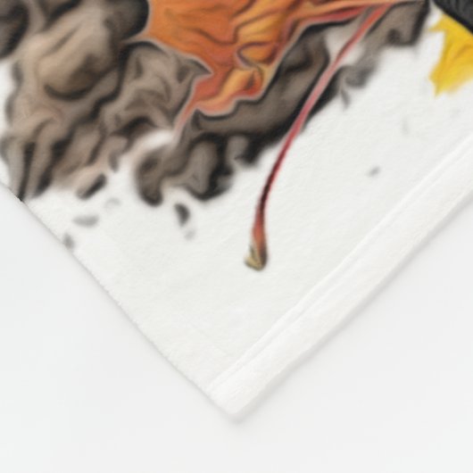 Spanisch, Wachtelhund Fleecedecke (Ecke)