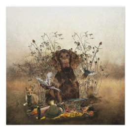 Spanisch, Wachtelhund Poster