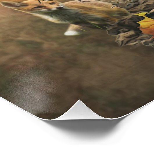 Spanisch, Wachtelhund Poster (Ecke)