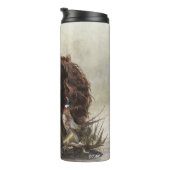 Spanisch, Wachtelhund Thermosbecher (Nach rechts gedreht)