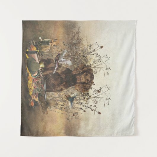 Spanisch, Wachtelhund Wandteppich (Vorderseite (Horizontal))