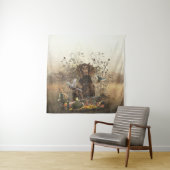 Spanisch, Wachtelhund Wandteppich (Beispiel)