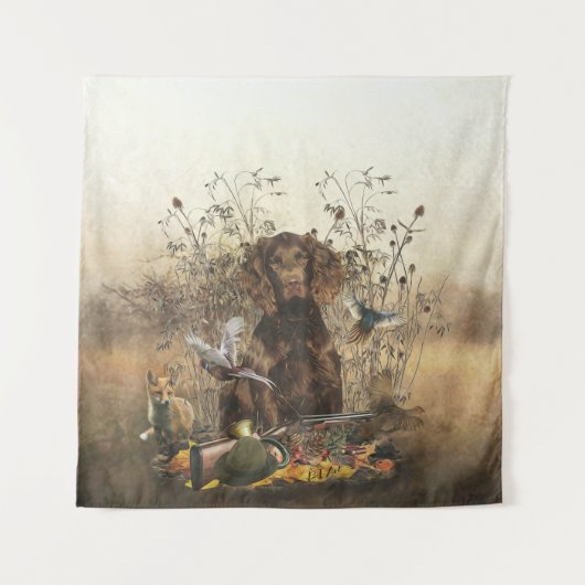 Spanisch, Wachtelhund Wandteppich (Vorderseite)