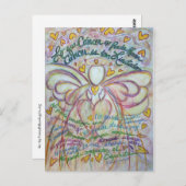 Spanisch Was Krebs nicht tun kann Angel Postkarten (Vorne/Hinten)