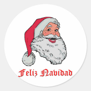 Spanisch Weihnachtsmann Runder Aufkleber