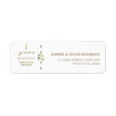 Spanisch Weiße Blume Gracias Calligraphy Bautizo (Vorne)