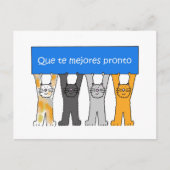 Spanisch wird bald gut postkarte (Vorderseite)