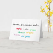 Spanisch-Zitate Karte (Gelbe Blume)