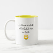 Spanisch-Zitate Zweifarbige Tasse (Links)