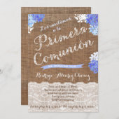 Spanische 1. Gemeinschaftskarten für Jungen, 1. Einladung (Vorne/Hinten)