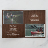 Spanische 4-Foto Vathers Day Card vom bewundernden Karte (Innenseite)