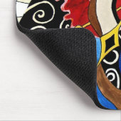 Spanische abstrakte Kunstmalerei Mousepad (Ecke)