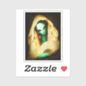 Spanische Alien Senorita Aufkleber (Blatt)