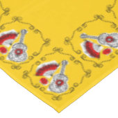 Spanische Andenken-Eckentischdecke 60 x 104 Tischdecke (Schrägansicht)