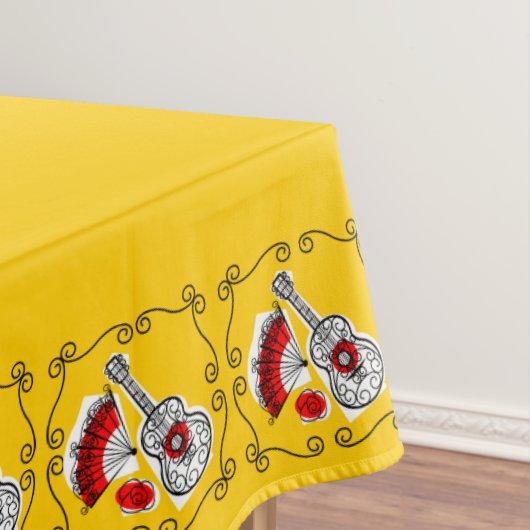 Spanische Andenken-Eckentischdecke 60 x 104 Tischdecke (Beispiel)