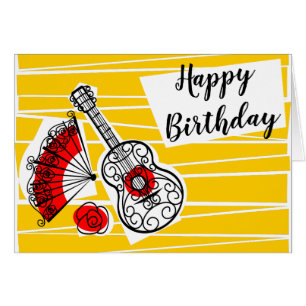 Spanische Andenken-Geburtstagslandschaft