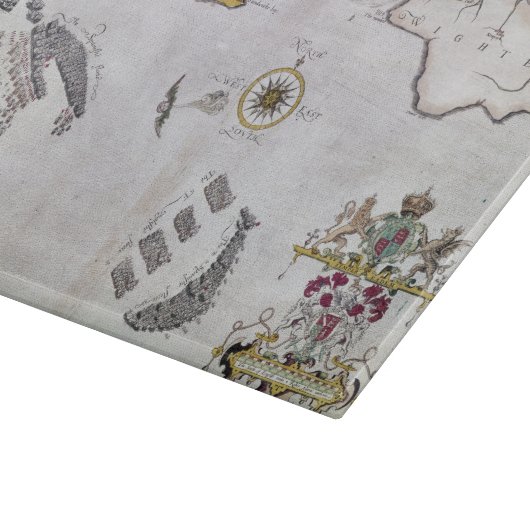 SPANISCHE ARMADA, 1588 2 SCHNEIDEBRETT (Ecke)