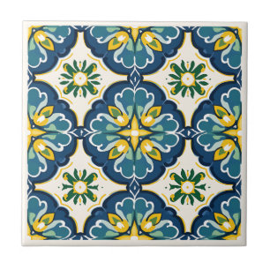 Spanische Azulejos-Keramiken Fliese