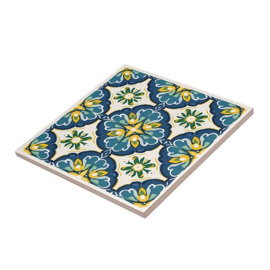 Spanische Azulejos-Keramiken Fliese (Seite)