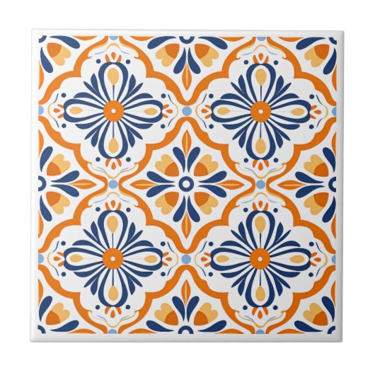 Spanische Azulejos-Keramiken Fliese (Vorderseite)