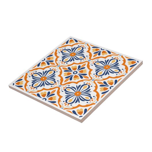 Spanische Azulejos-Keramiken Fliese (Seite)