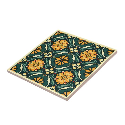 Spanische Azulejos-Keramiken Fliese (Seite)