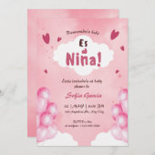 Spanische Baby Girl Dusche Einladung (Vorne/Hinten)