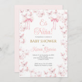 Spanische Babyduscherin Einladung (Vorne/Hinten)