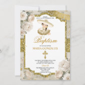Spanische Bautizo Fiesta Niedliche Taufe der Klein Einladung (Vorderseite)