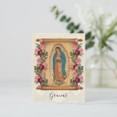 Spanische Beerdigung Beileid Heilige Karte Vielen (Stehend Vorderseite)