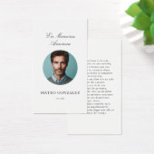 Spanische Beerdigung En Memoria Oval Foto Gebet Ka (Schreibtisch)