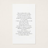 Spanische Beerdigung En Memoria Oval Foto Gebet Ka (Rückseite)