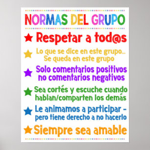 Spanische Beratergruppe Regelplakat Poster